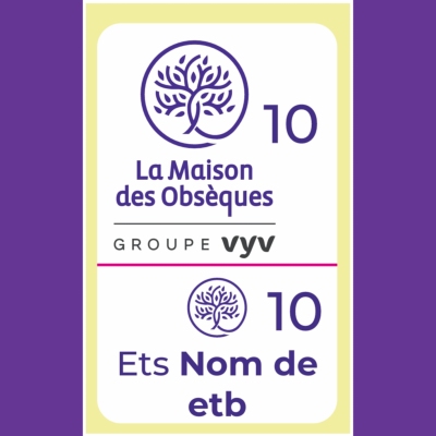 Étiquettes jumelles pour fleurs