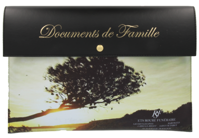 Pochette documents de famille personnalise